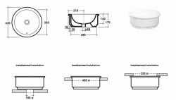 LAVABO DA INCASSO, SOPRA/SOTTOPIANO E APPOGGIO